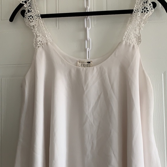 LA Hearts Flowy Tank Top with Lace Straps - Picture 3 of 6